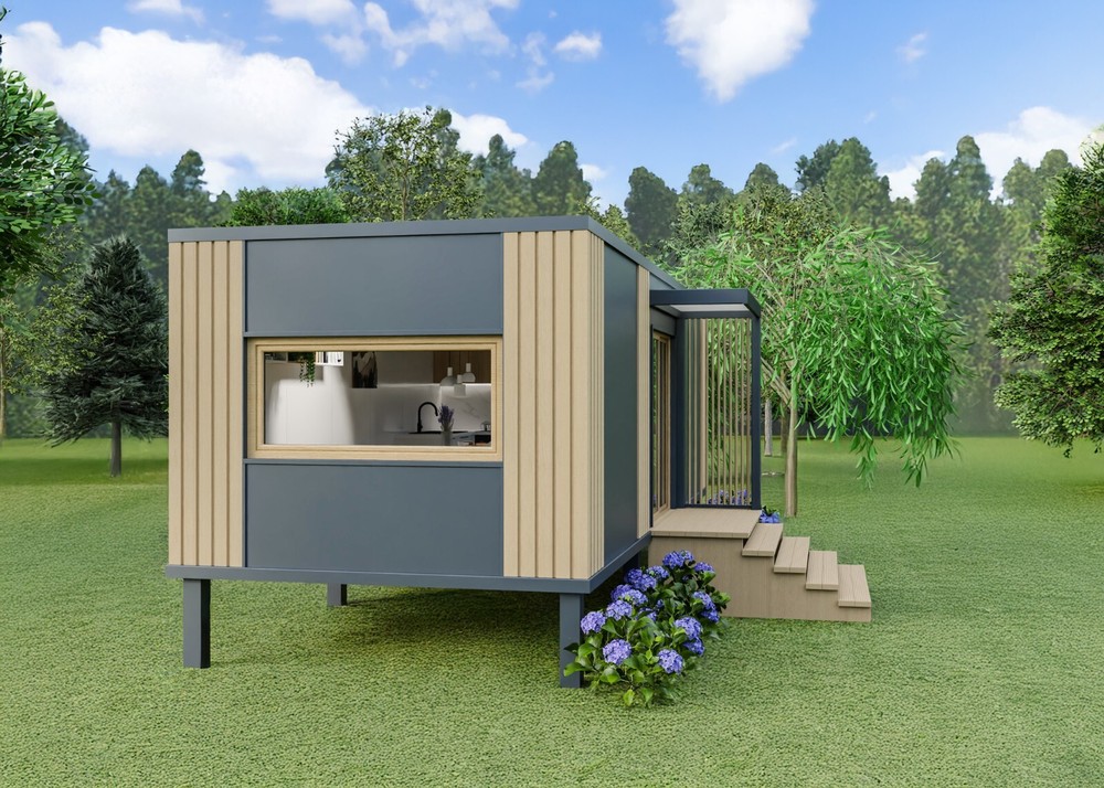 Tiny house, mobile holiday home with equipment