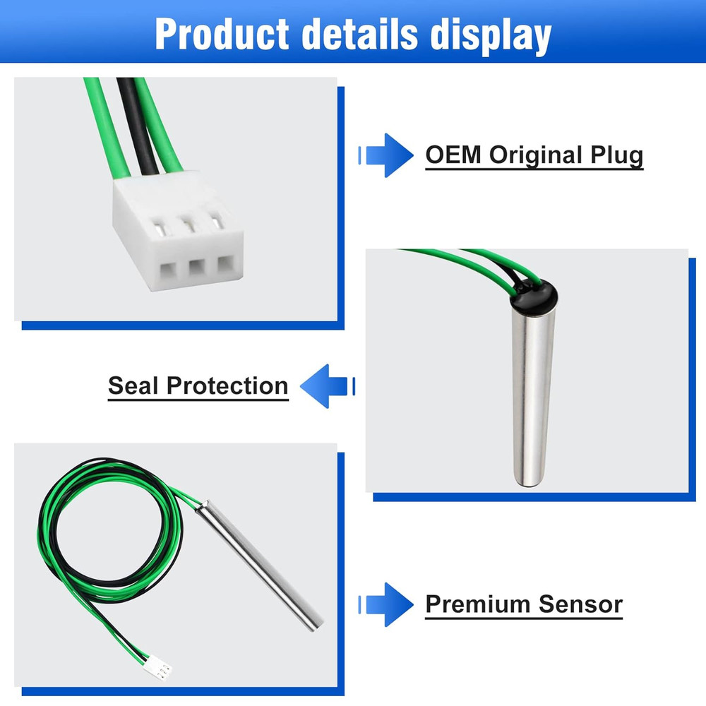 009577F Pool Temperature Sensor Lid Units Replacement for Raypak Heater Spa...