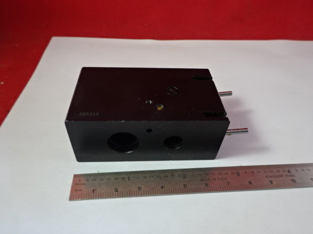 MICROSCOPE PART 563345 IRIS DIAPHRAGM SLIDE LEITZ GERMANY AS PICTURED &95-43