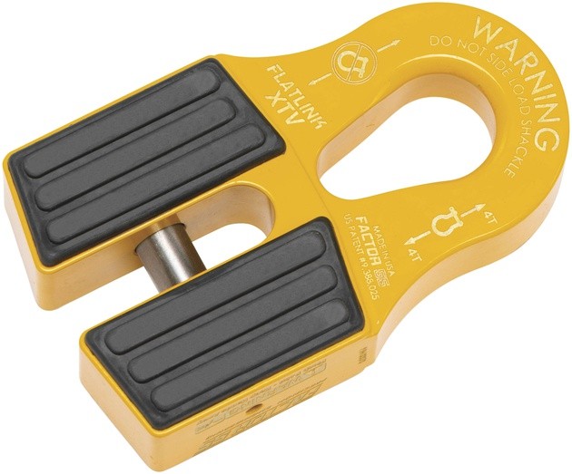 Factor 55 Flatlink XTV Winch Shackle Mount Yellow