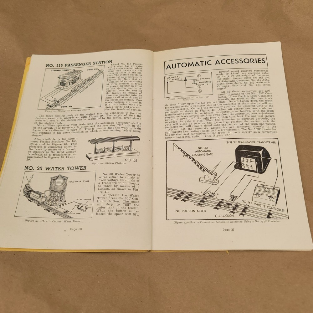 Instructions Assembling Operating Lionel Trains Book 1948