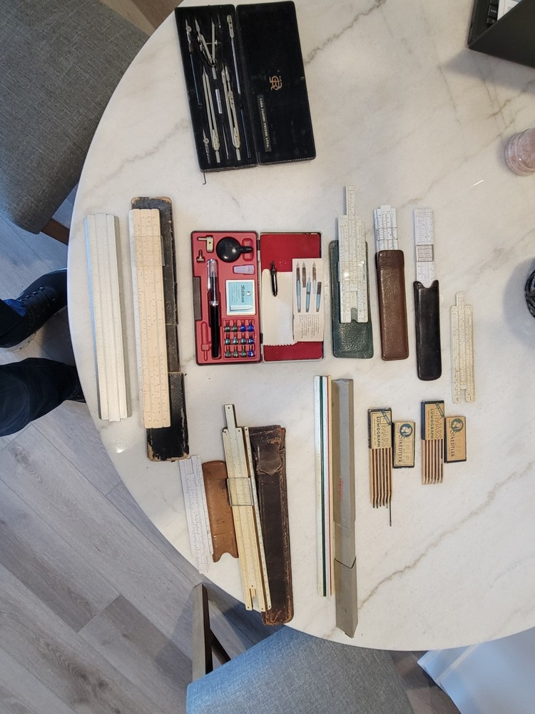 Vintage Arquitectual Drawing Instruments Set