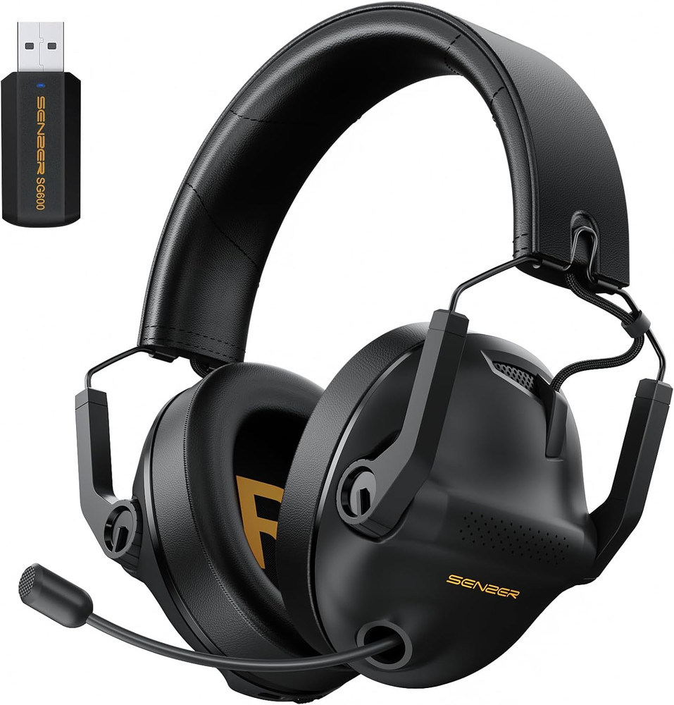 SG600 Wireless Gaming Headset for PC, Laptop, Switch 2.4GHz & Bluetooth