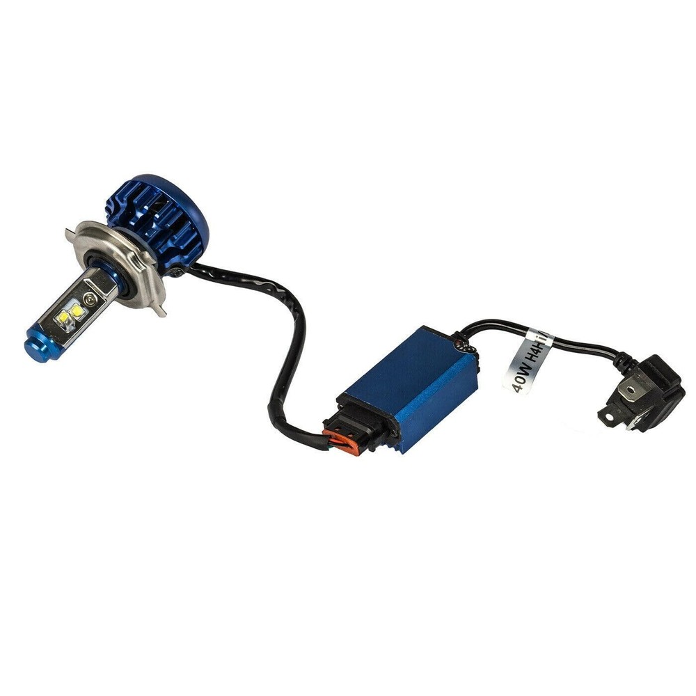 360 Twin LED H4 High Performance Replacement Bulb for Motorcycles