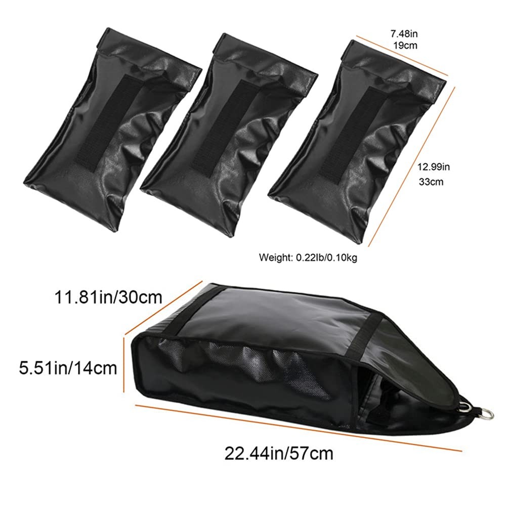 Running Weight Bag Speed Training Sandbag Adjustable Medium, Black