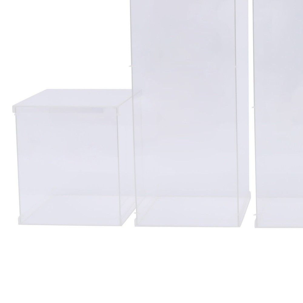 Acrylic Display Box Rectangular Floral Display Box Freestanding New 5 Pieces