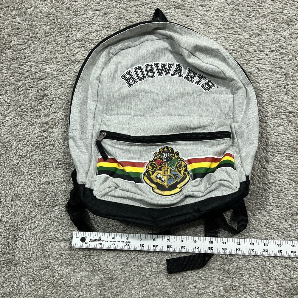 Harry Potter Hogwarts Backpack School Book Bag Medium Size Gray