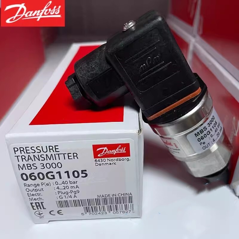 1pcs Danfoss Pressure Transmitter Sensor MBS3000 060G1105（0-40bar）