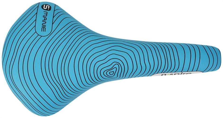 Smanie N.Spire Saddle - Chromoly, Microfiber Blue, 156