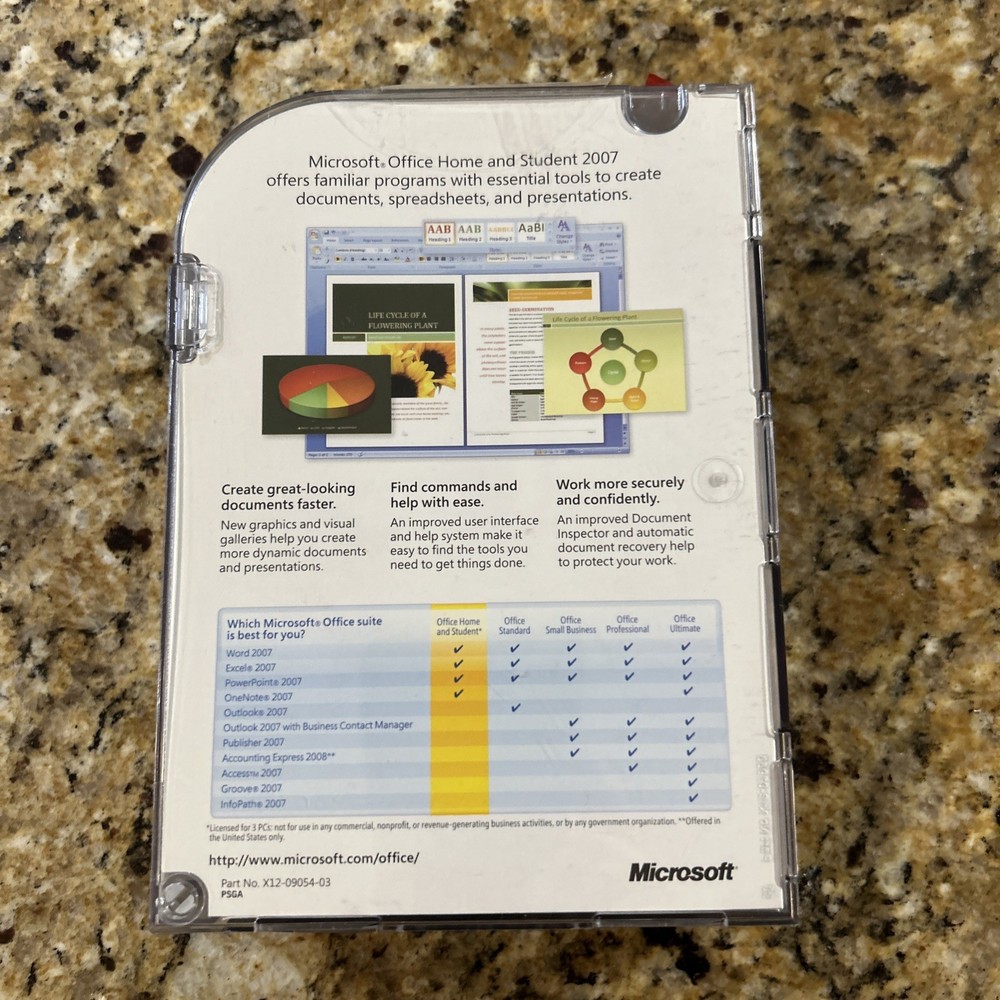 Microsoft Office Home and Student 2007 (79G-00007) *Read Description*