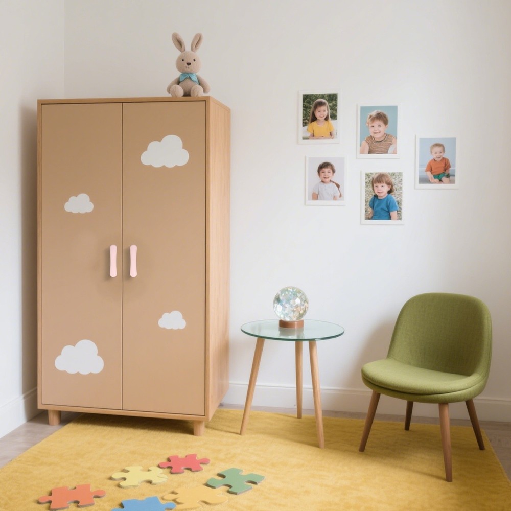 4 Pcs White Ceramic Cabinet Drawer Pulls for Kitchen Cupboard