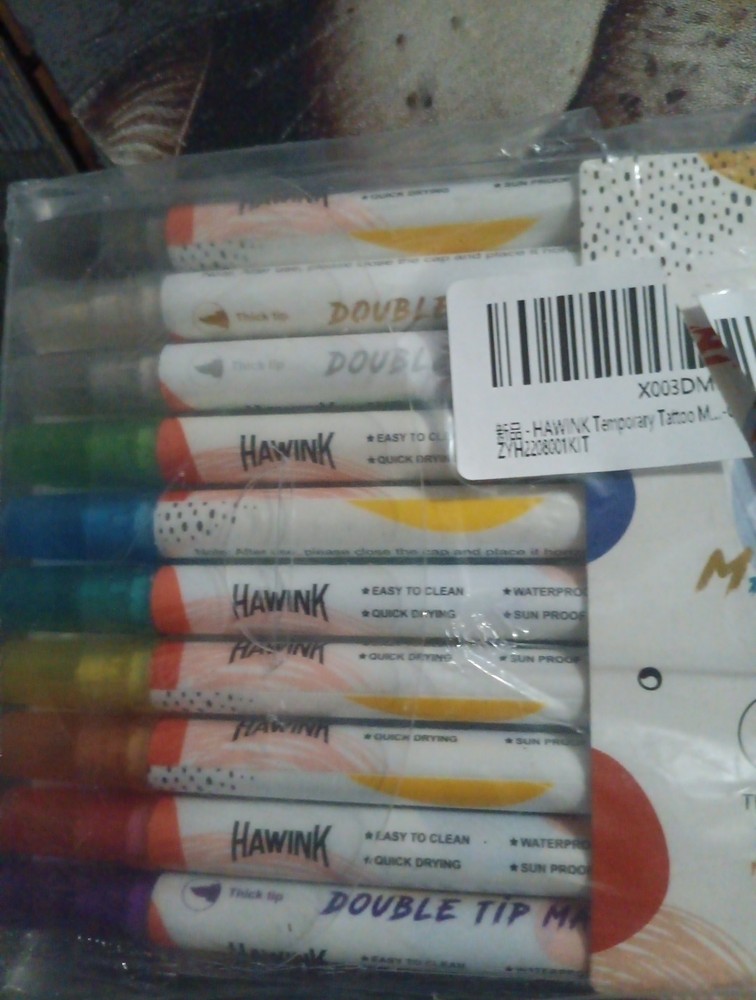 Hawink Temperary Tatoo Ink Set