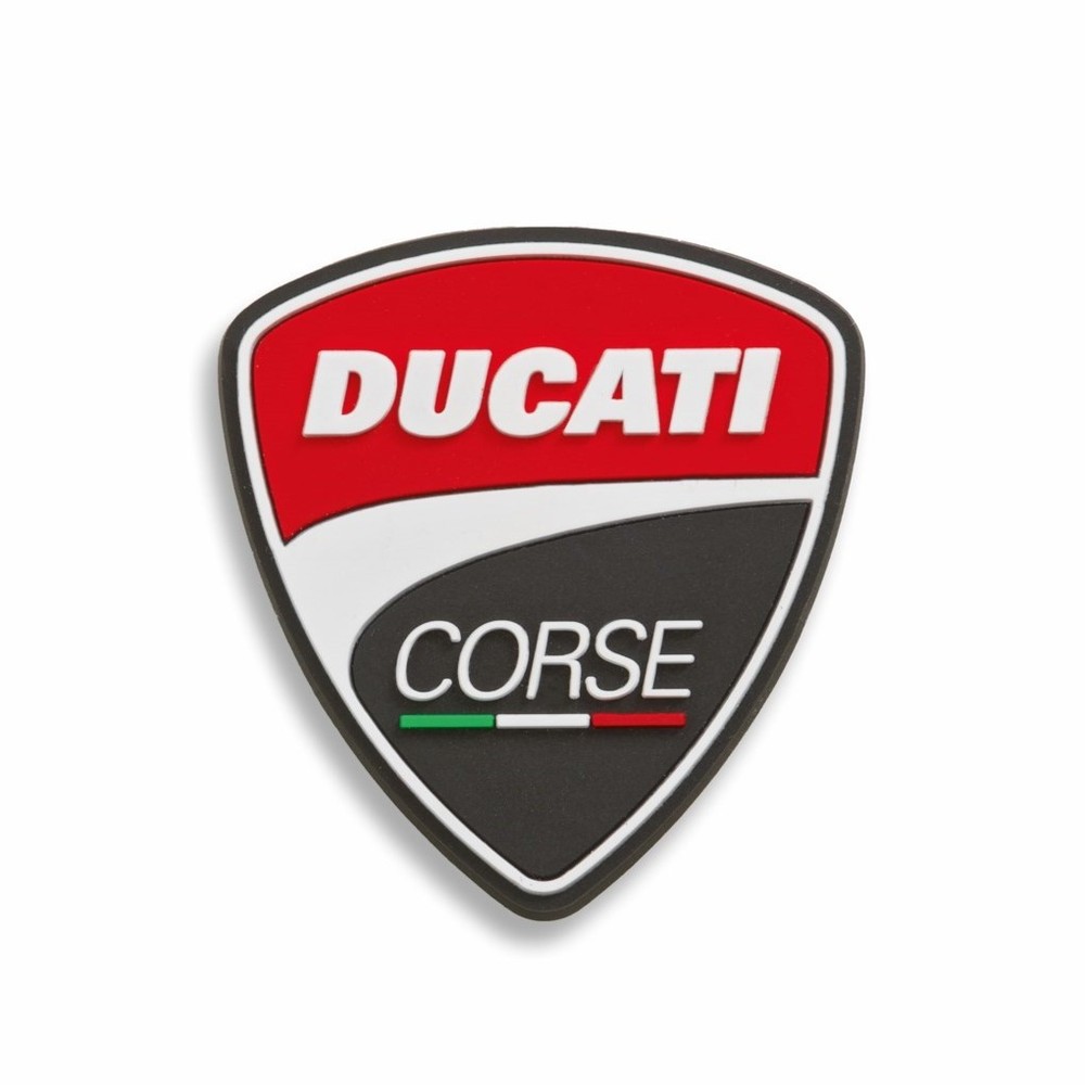 Genuine Ducati DC Shield Black/Red Magnet