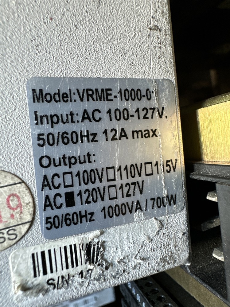 MARATHON POWER, Model: VRME-1000-01