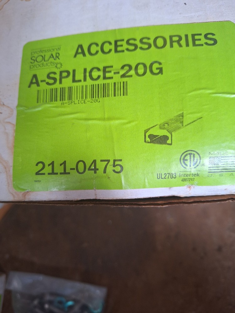 Solar Panel A-Splice with Nut and Bolt