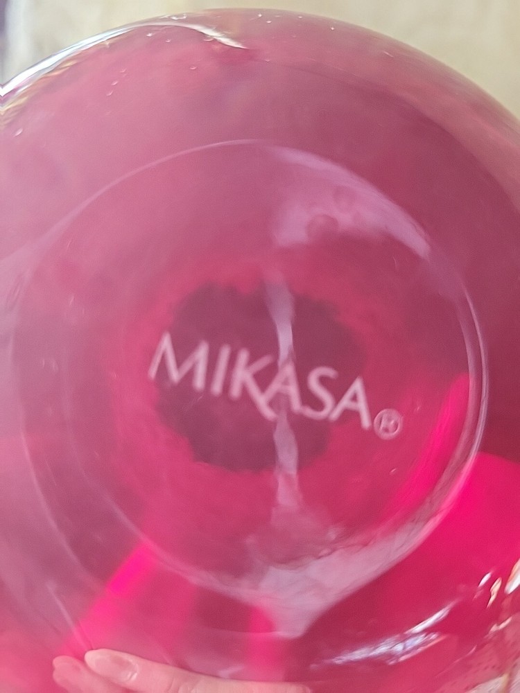 Red Mikasa Tea Lite Candle Holders