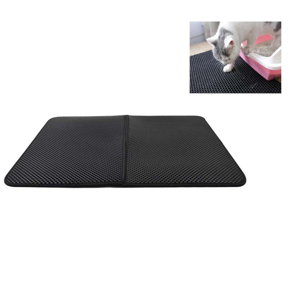 TECHTONGDA 1 PC Large Double Layer Foldable Cat Litter Pad 21.7"x14" New