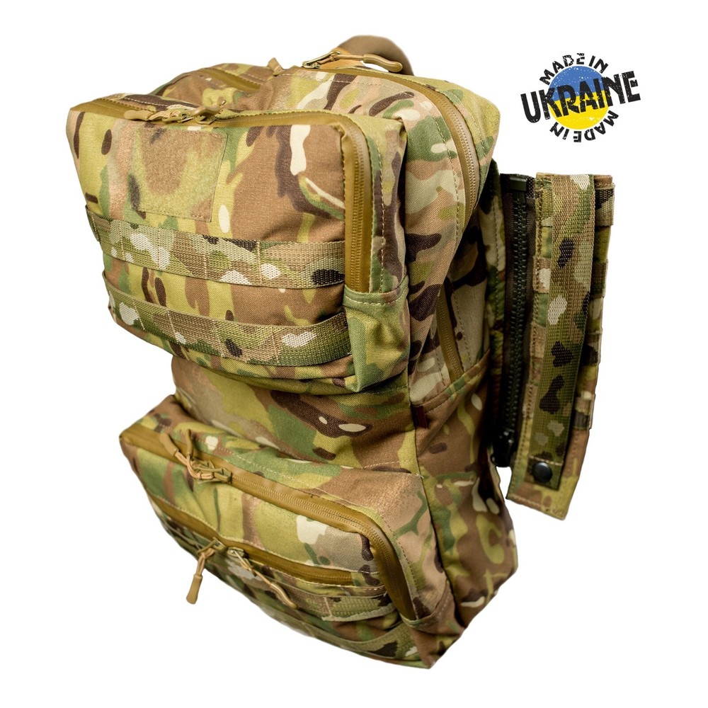 BLACK HOLE Assault Modular Backpack Multicam MTP Zip Panel MOLLE Tactical