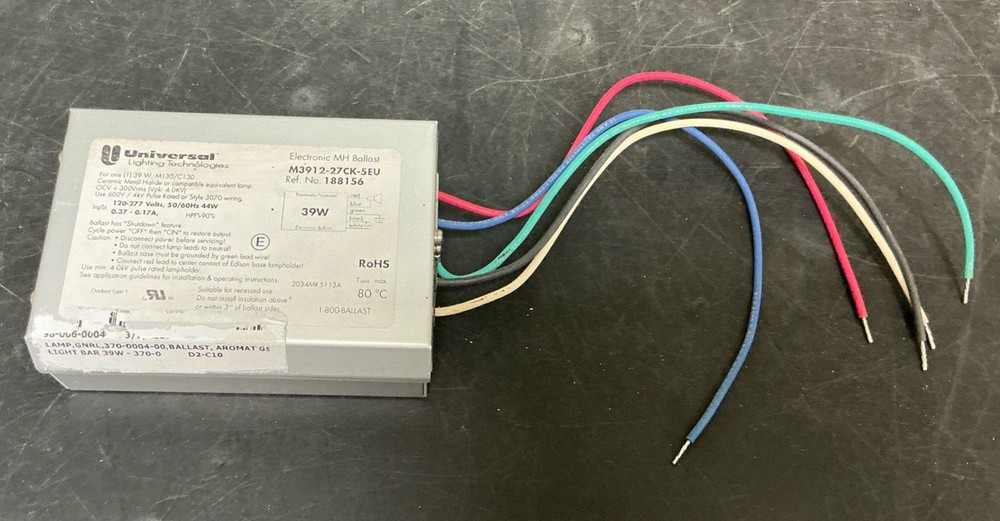 Universal Lighting M3912-27CK-5EU Electronic MH Ballast
