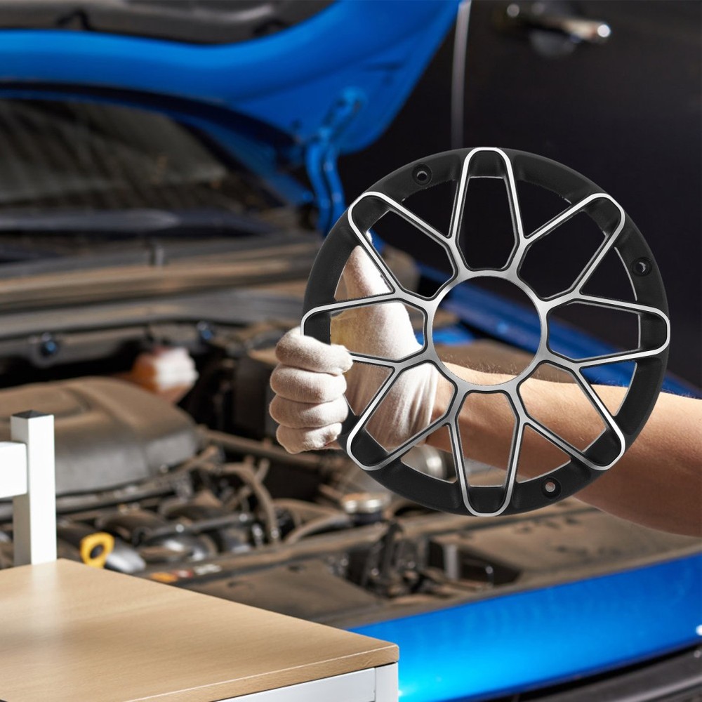 Woofer Cone Protector Car Speaker Grills Cover Mesh Black Protective