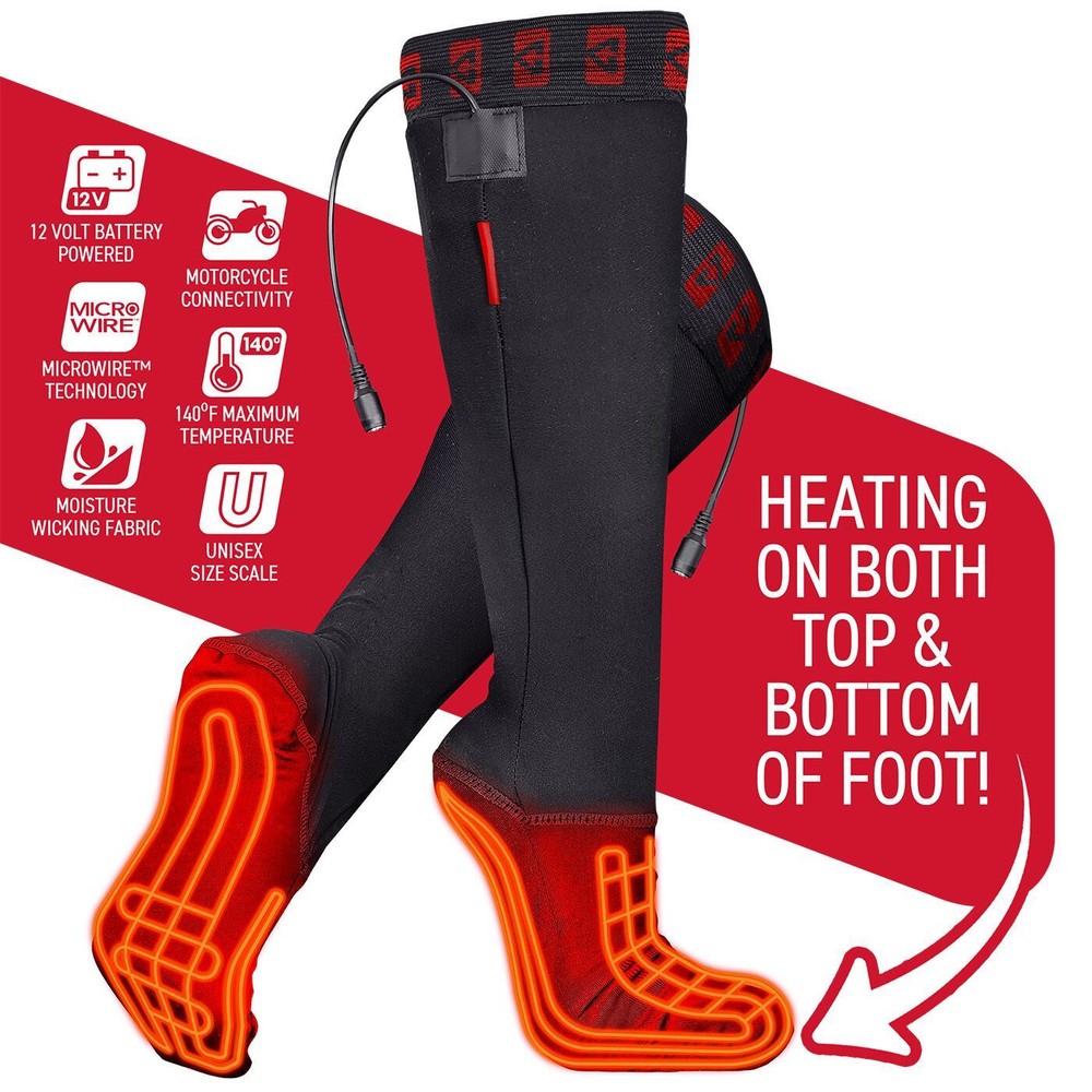 Gerbing 12V Heated Sock Liners Black