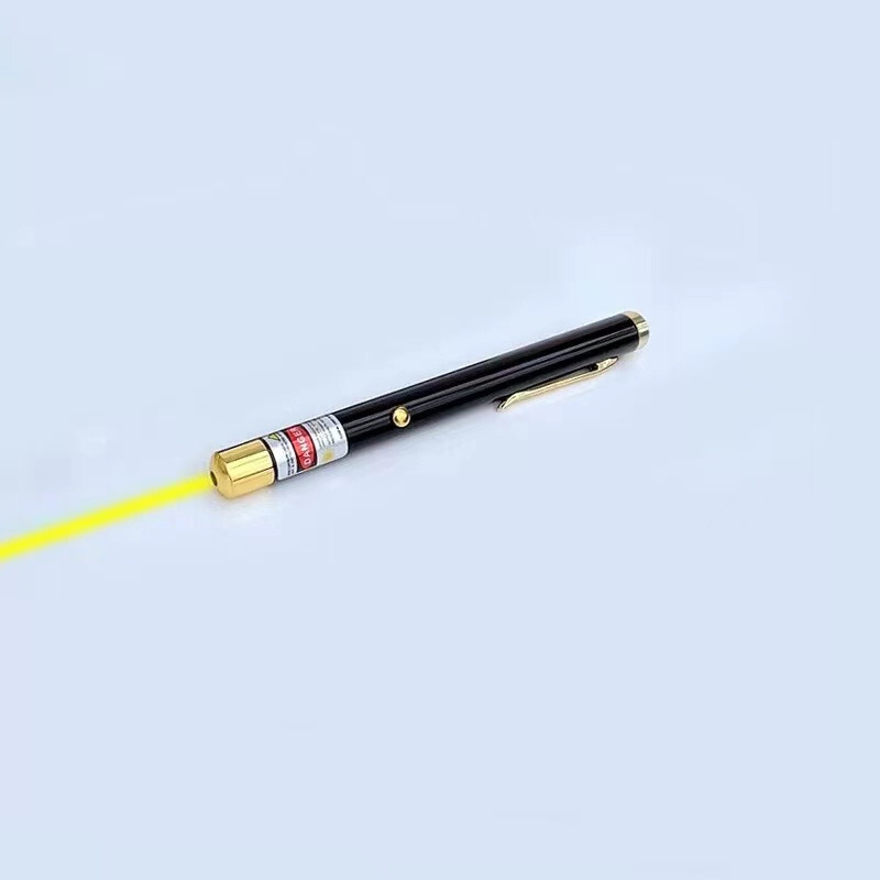 1mw 593nm Fixed Focus Yellow Pointers Pen Lights Flashlight
