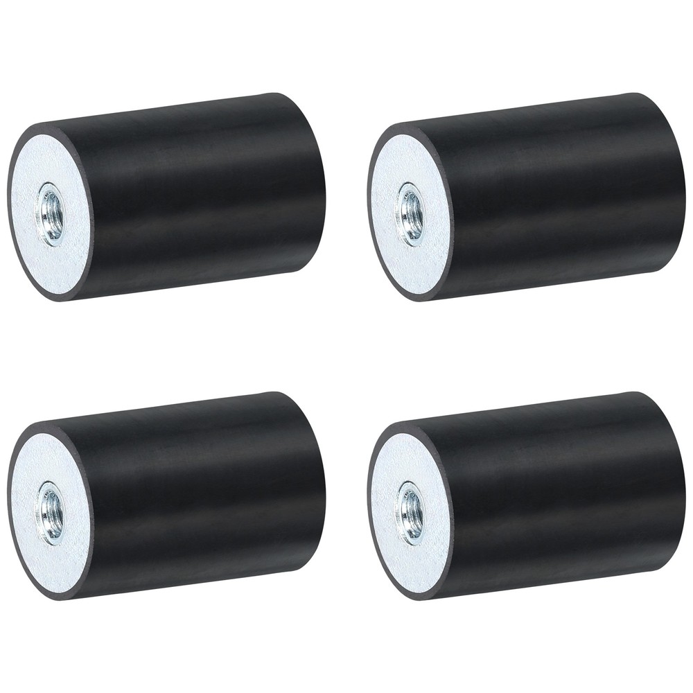 4Pcs 20 x 30mm M5 Thread Female Rubber Mounts Silent Block Base Block