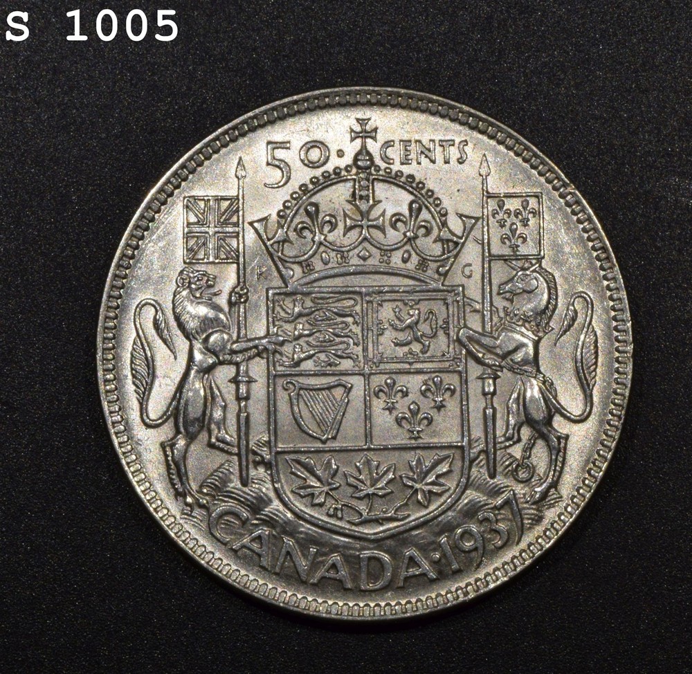 1937 Canada Silver 50 Cents "CH BU"