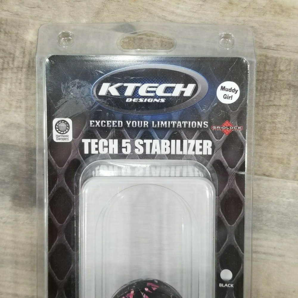 Ktech Tech 5 Stabilizer Gridlock Harmonic Damper Muddy Girl for Compound Bow
