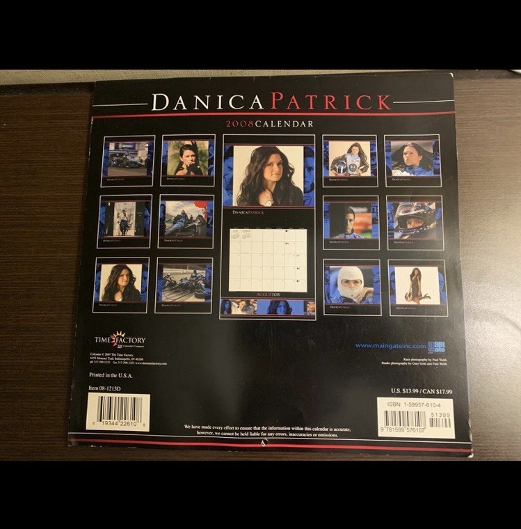 Danika Patrick 2008 Calendar
