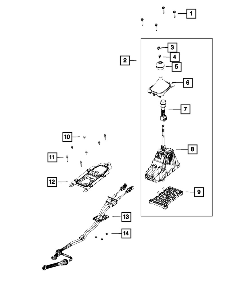 Genuine Mopar Gear Shift Lever Boot 5ZA69DX9AB