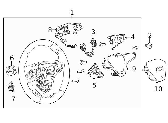 Genuine GM Cruise Control Switch 84043110