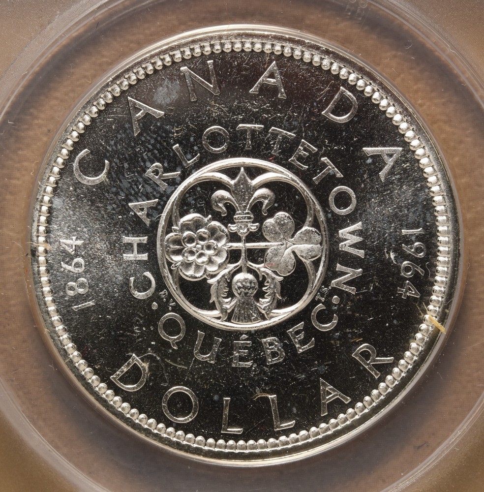 1964 PL Canada Silver Dollar ANACS MS63