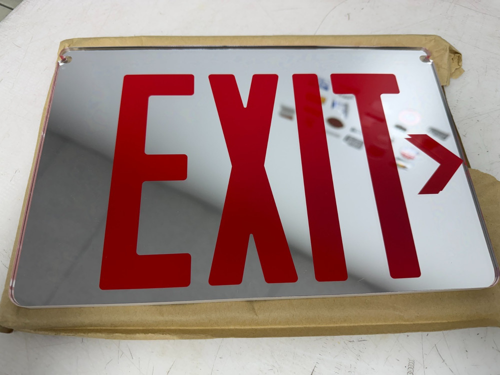 👀NEW HUBBELL LIGHTING / COMPASS EDGE-LIT LED EXIT SIGN CELS2RNE