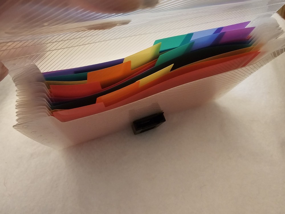 13 Pocket Rainbow Index Mini Document File