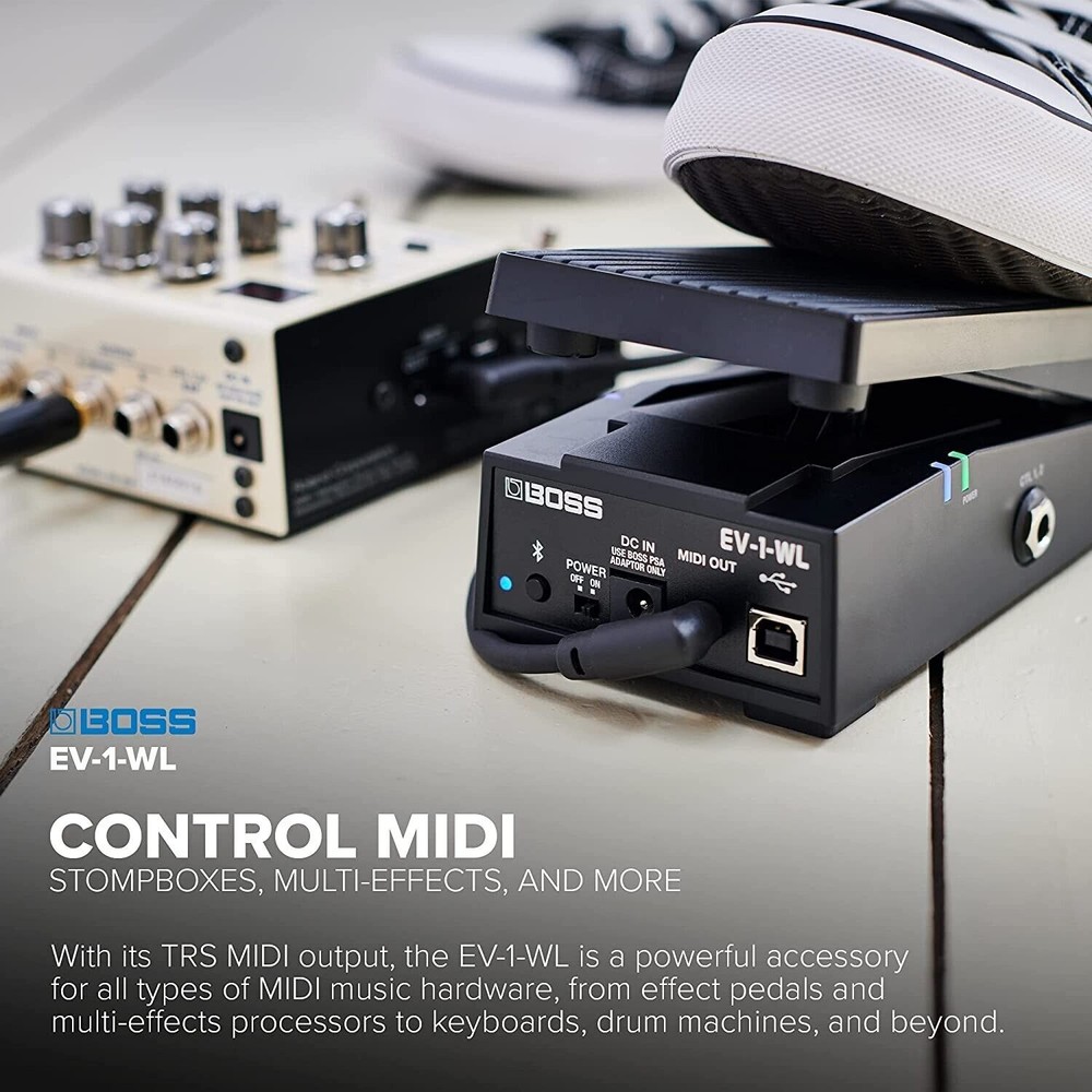 Boss EV-1-WL Wireless MIDI Expression Pedal NEW