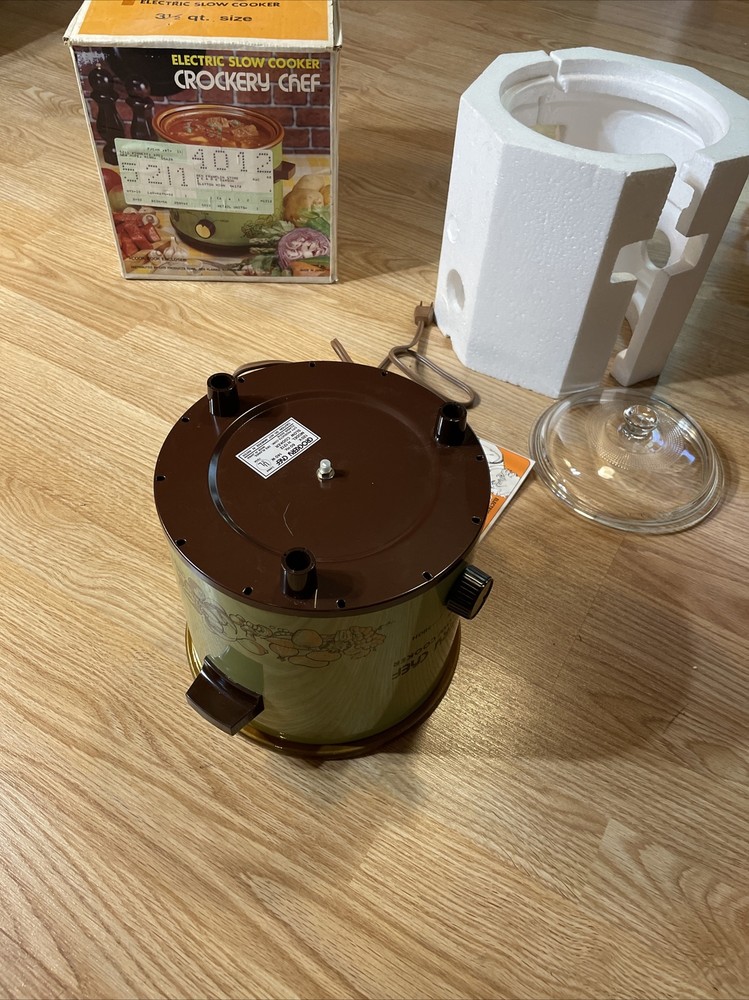 crockery chef slow cooker 3 1/2 qt