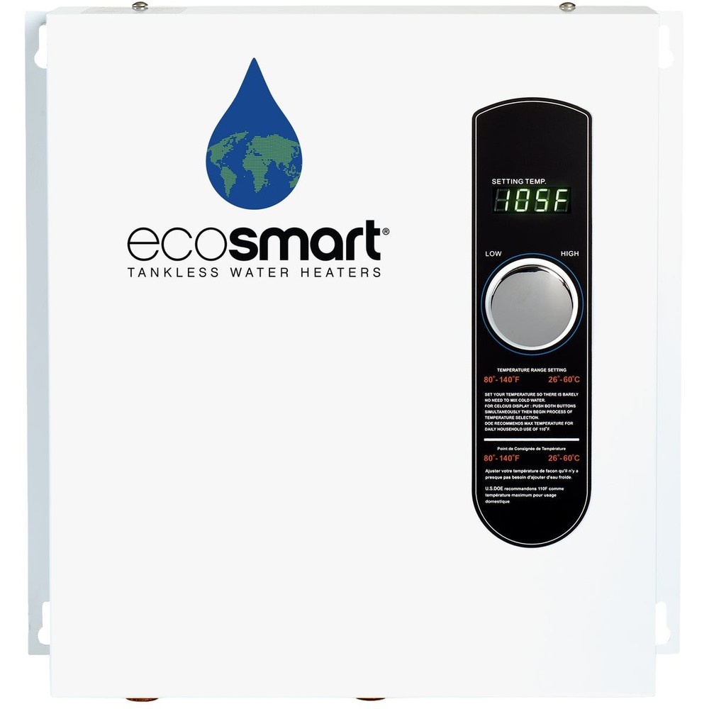 EcoSMART 240V Single Phase 27kW Tankless Electric Water Heater ECO 27 EcoSMART