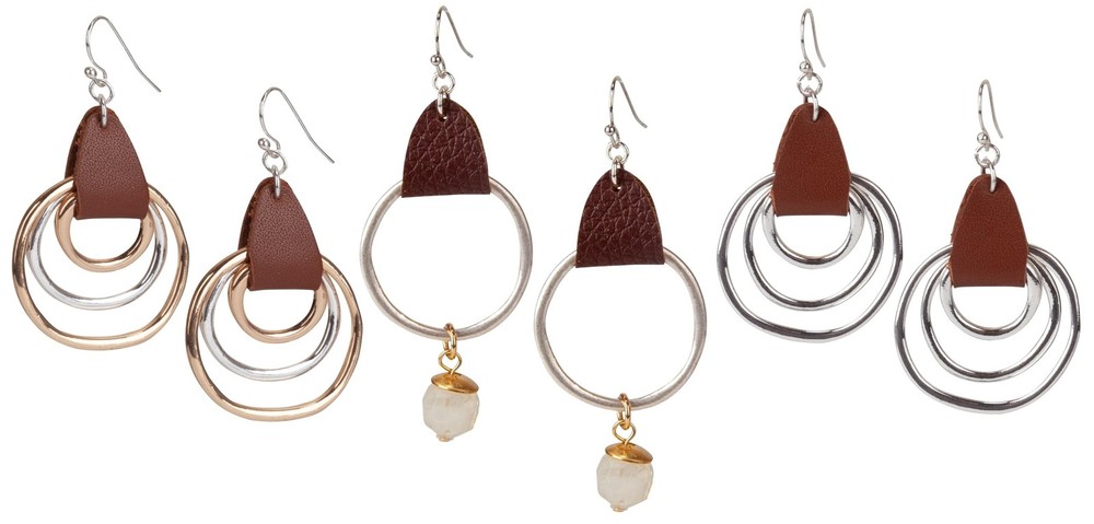 Boho Earrings for Women 3 Pack Circle Set