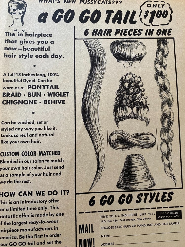 Go Go Tail, Full Page Vintage Print Ad