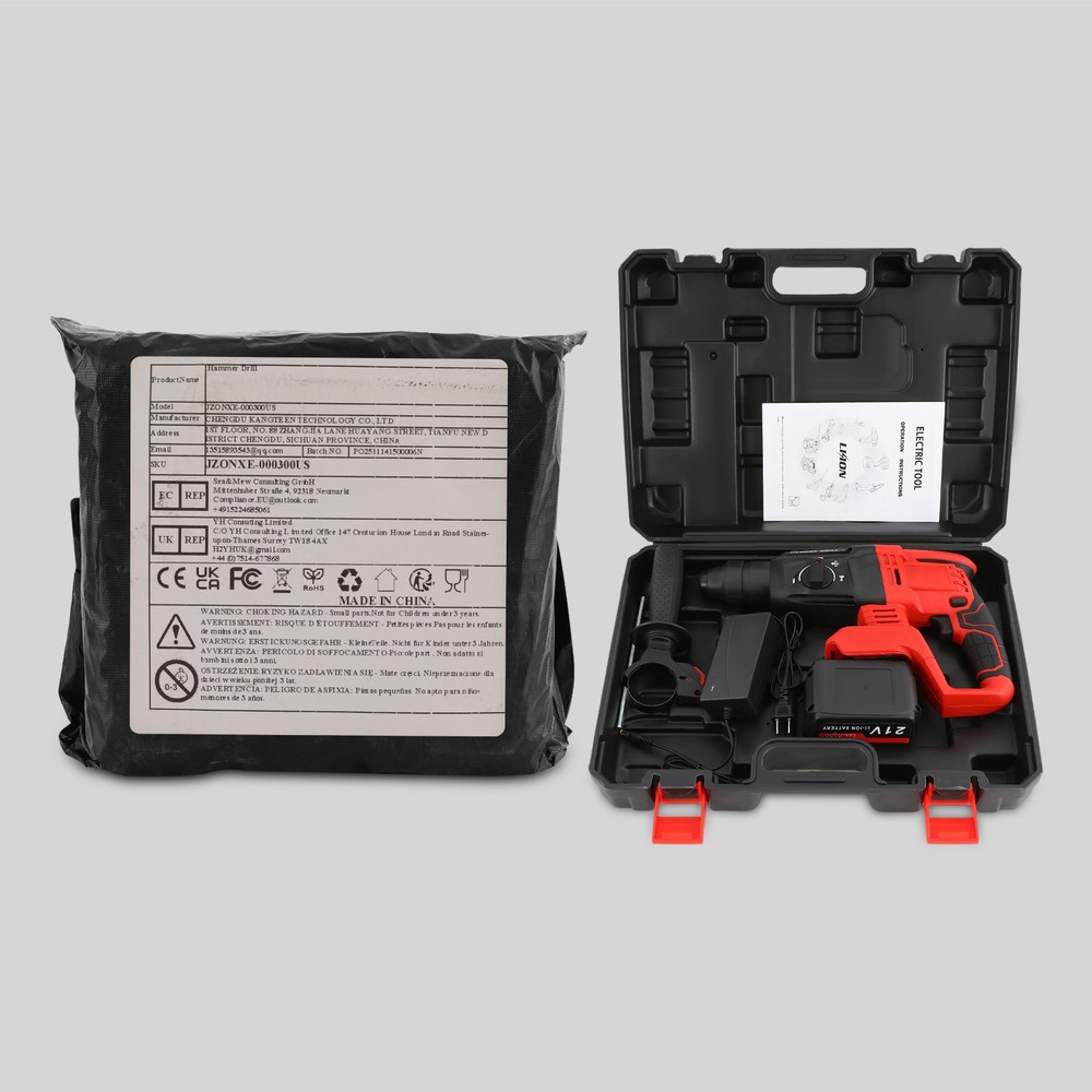 Hammer Drill Battery-powered Hammer Drill With 4 Modes Modern Hammer Drill