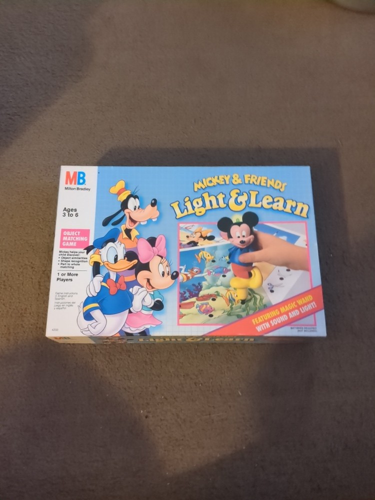 Mickey and Friends Light and Learn Board Game Complete