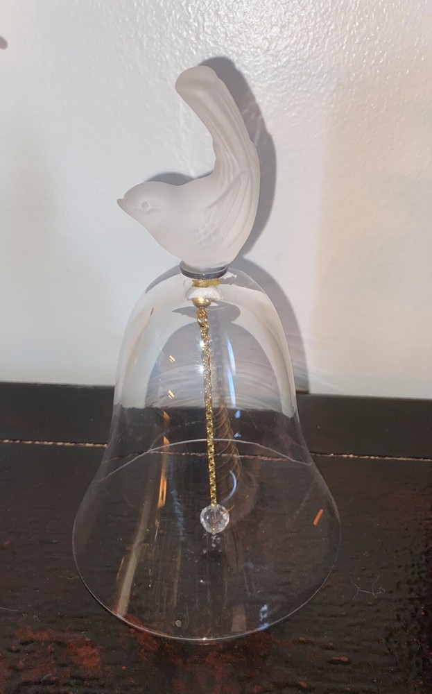 Crystal Bell With Bird Handle