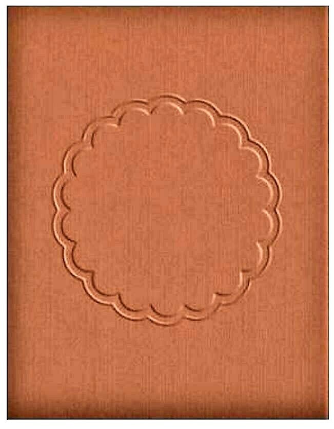 Scallop Circle Frame Scalloped QuicKutz Embossing Folder EF-A2-035 NEW!