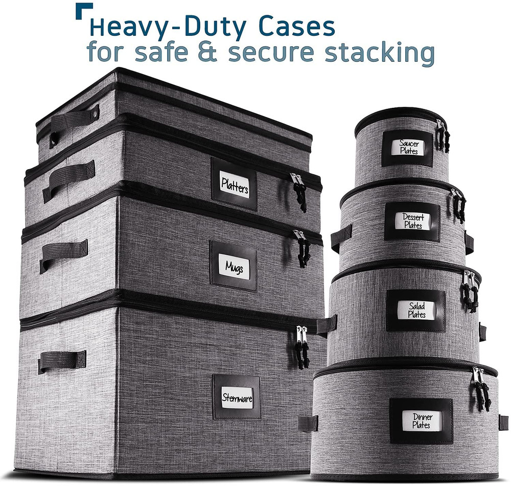 Coffee Mug Storage, Quilted and Stackable Coffee Cup Storage Organizer for Servi