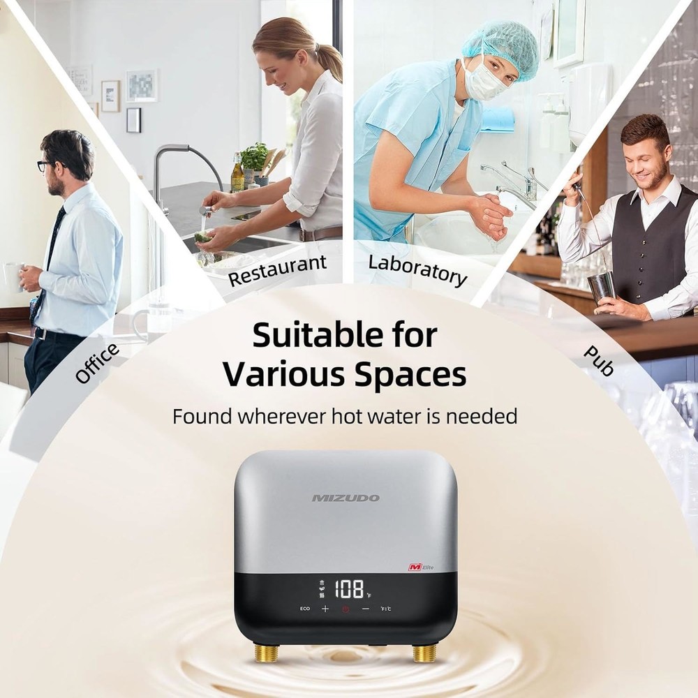 Electric Tankless Water Heater 3500W 120V Instant Hot Water Heater For 1 Point