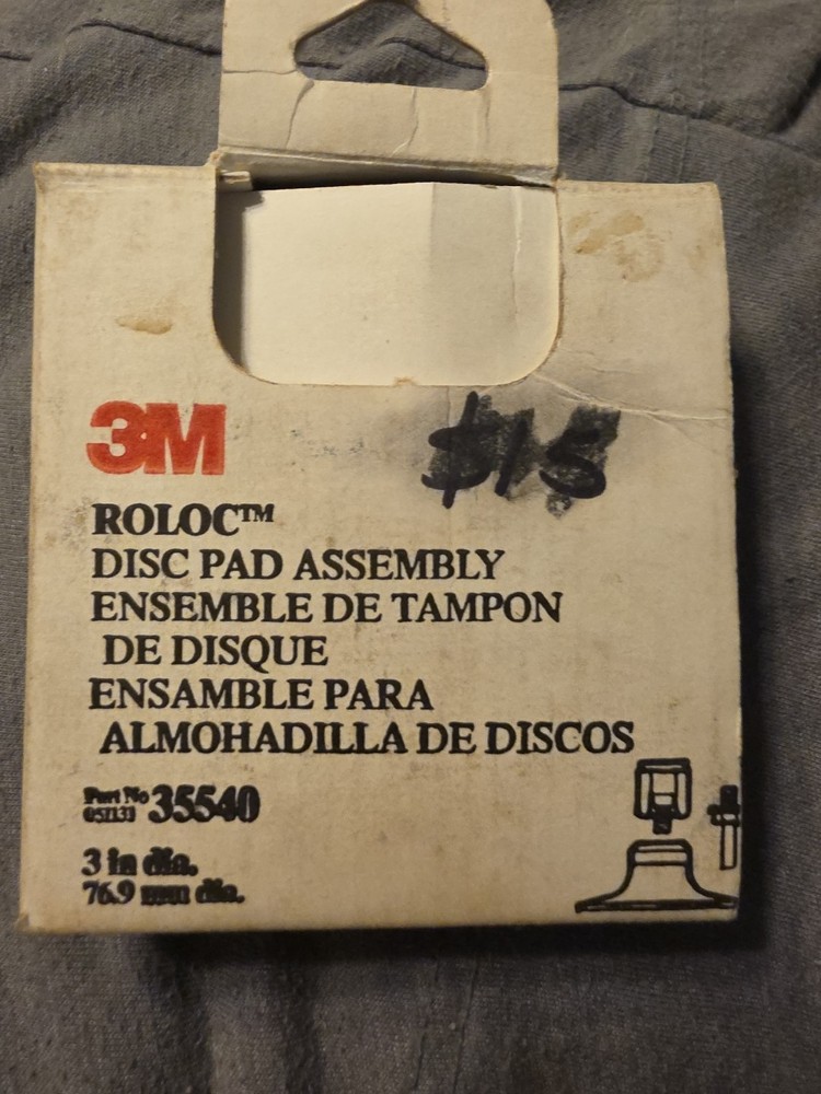 3M 05540 Roloc Disc Pad Assembly 3"