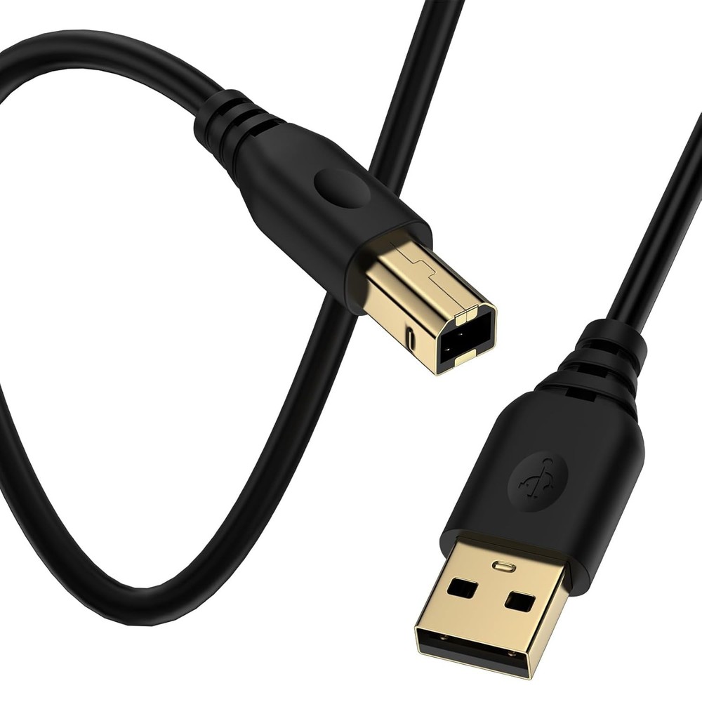Printer Cable 6FT USB 2.0 USB-A to USB-B Cables, High Speed...