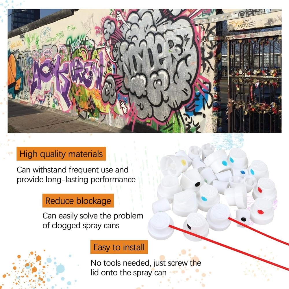 Spray Paint Nozzle Caps Set, 26 Universal Replacement Tips, 1, Mixed loading