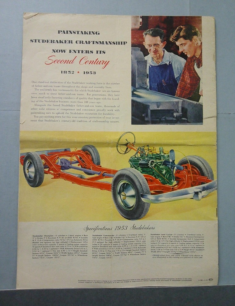 1953 Studebaker Sales Catalog